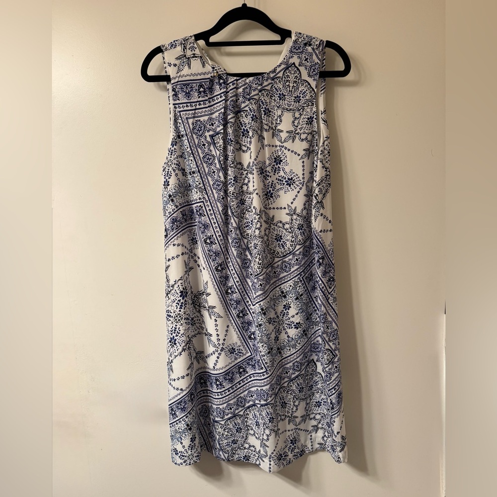 H&M Blue and White Floral Dress